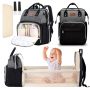 YooFoss Diaper Back Pack Diaper Bag, Black and Grey