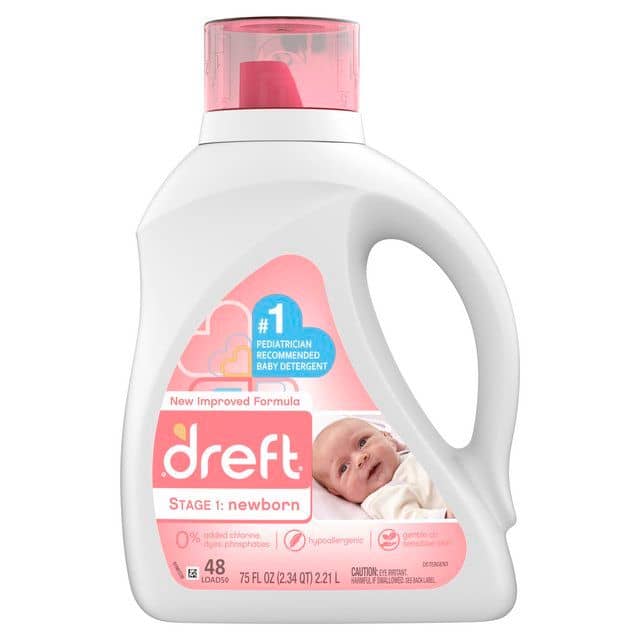 Dreft Stage 1 Baby Laundry Detergent, 75oz