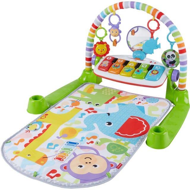 Fisher-Price Deluxe Kick & Play Removable Piano Gym - Green