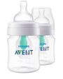 Philip Avent Anti-Colic Baby Bottle with Airfree Vent 4oz 2Pk Clear