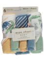 Mon Cheri Baby Boys' 6-Piece Hooded Towels & Washcloths Set, Blue
