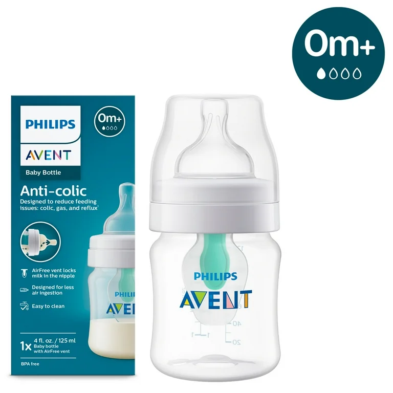 Philips Avent Anti-colic Baby Bottle with AirFree Vent,1pk