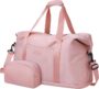 Expandable Travel Duffle Bag Pink - Pink