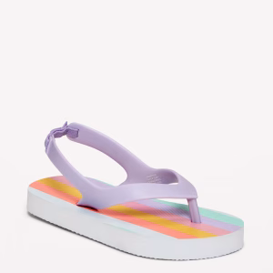 Old Navy Purple Stripes Flip Flops