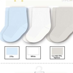 Cribmates 6 Pk Boys Socks 6-12Months