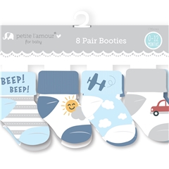 Cribmates 8Pk Beep Beep Socks 0-12Months
