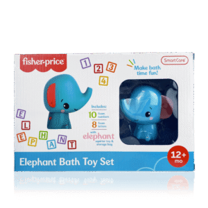 Fisher-Price Elephant Bath Toy Play Set, 19 Pieces