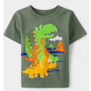 The Children’s Place Baby And Toddler Boys Dino Graphic Tee Doodle Dino