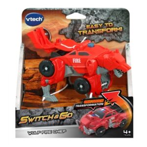 VTech Switch and Go Wolf Fire Chief Vehicle with One-Touch Transformation